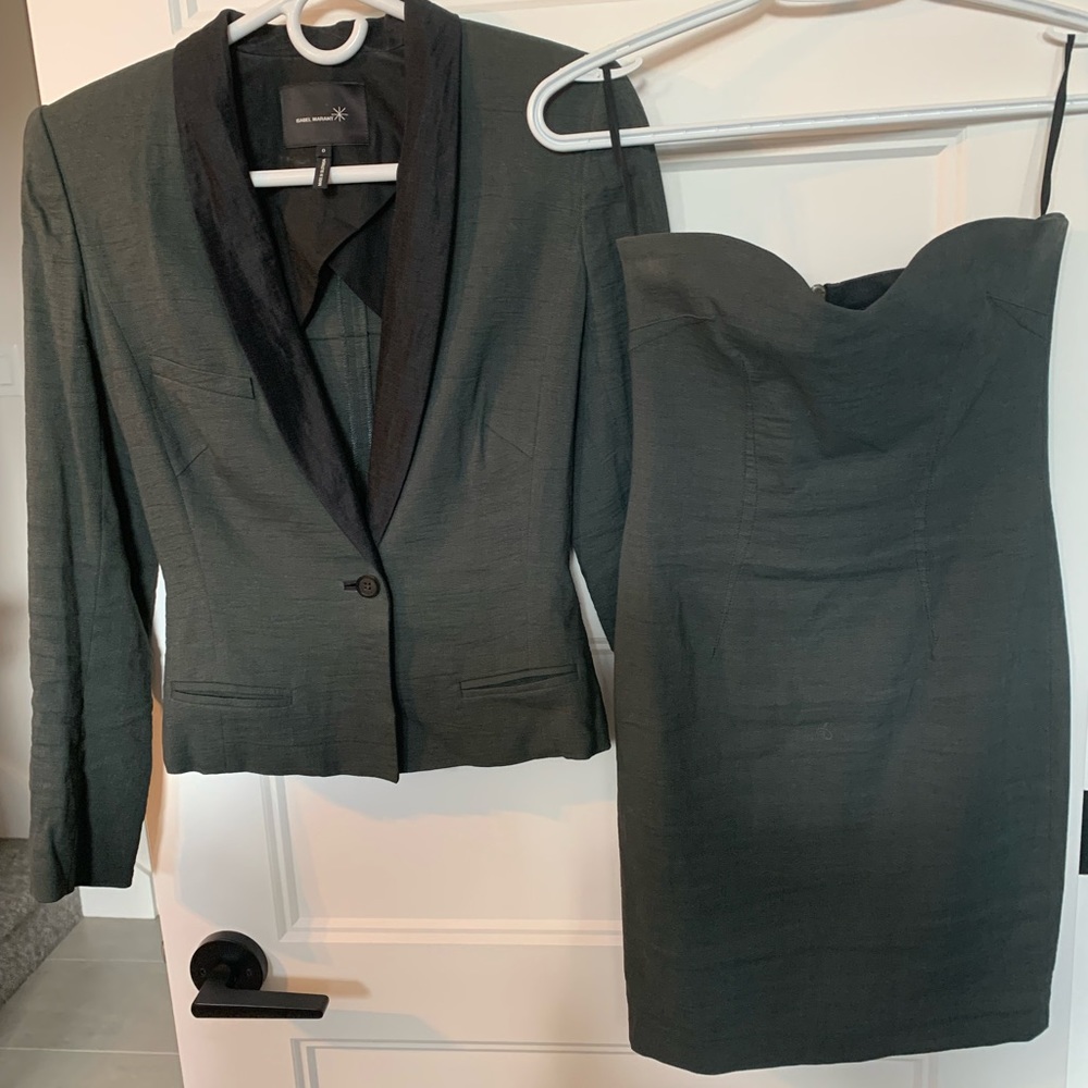 Isabel marant corset tube dress with matching blazer